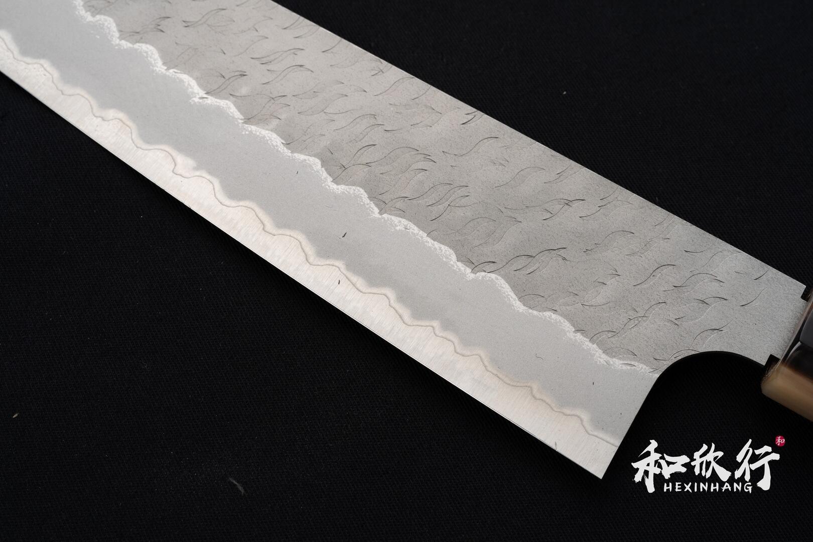 二唐刃物鍛造所Nigara Hamono 超青鋼飛葉快刀紋和牛刀系列